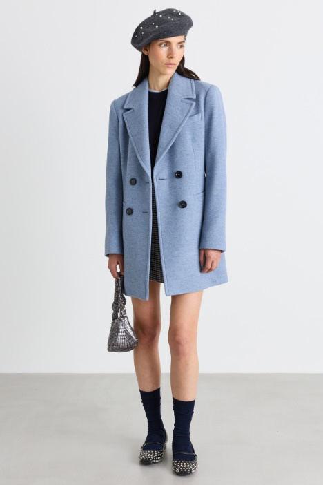 Cappotto doppiopetto in panno - Intrend