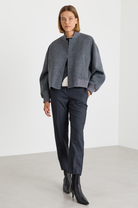 Double-faced bomber jacket - Intrend