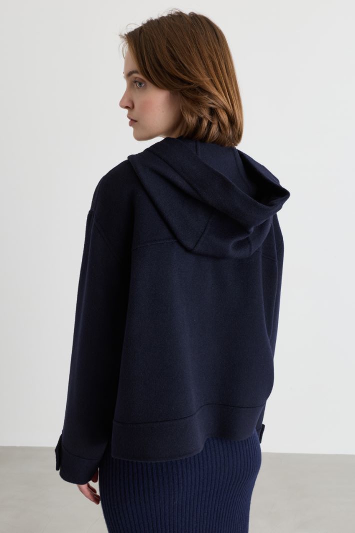 Giacca con cappuccio - BLU - Intrend - 4
