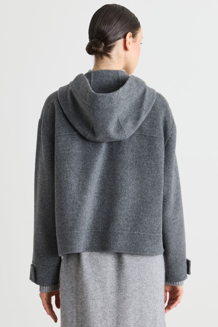 Giacca con cappuccio - GRIGIO - Intrend - 4
