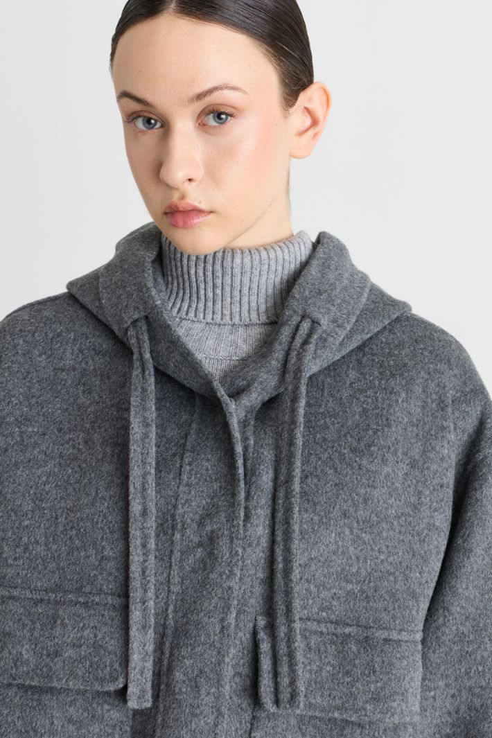 Giacca con cappuccio - GRIGIO - Intrend - 3