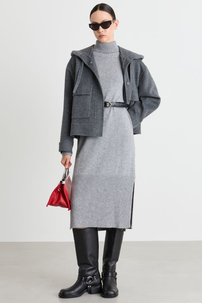 Giacca con cappuccio - GRIGIO - Intrend