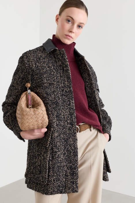 Manteau court en tweed - Intrend