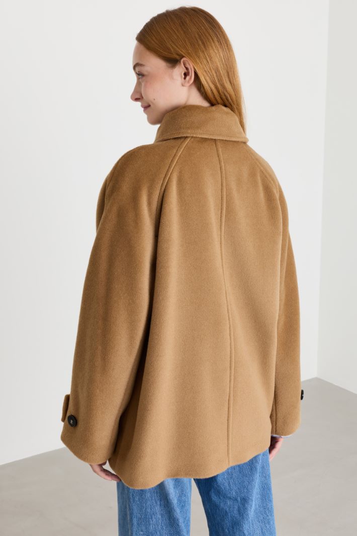 Belted coat - CAMEL - Intrend - 4