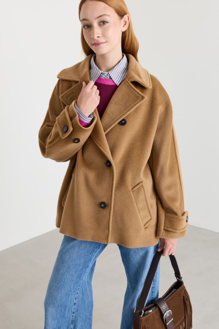 Belted coat - CAMEL - Intrend - 2
