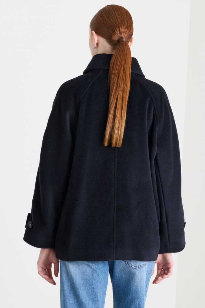 Manteau ceinturé - BLEU - Intrend - 4