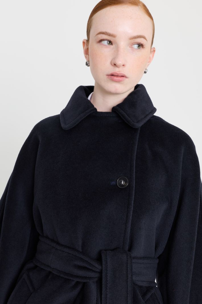 Manteau ceinturé - BLEU - Intrend - 3