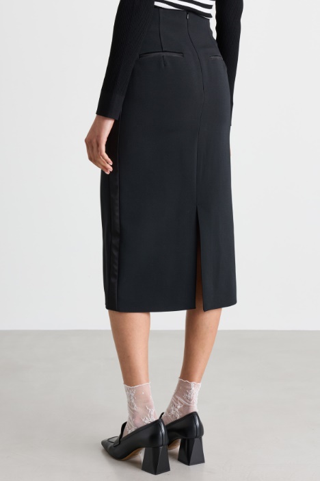 Gonna a tubino in cady stretch