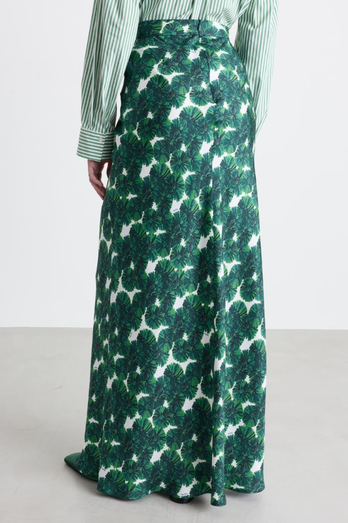 Gonna lunga stampata - VERDE - Intrend - 4