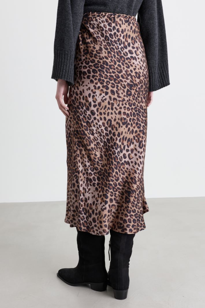 Long drawstring skirt - ANIMAL - Intrend - 4