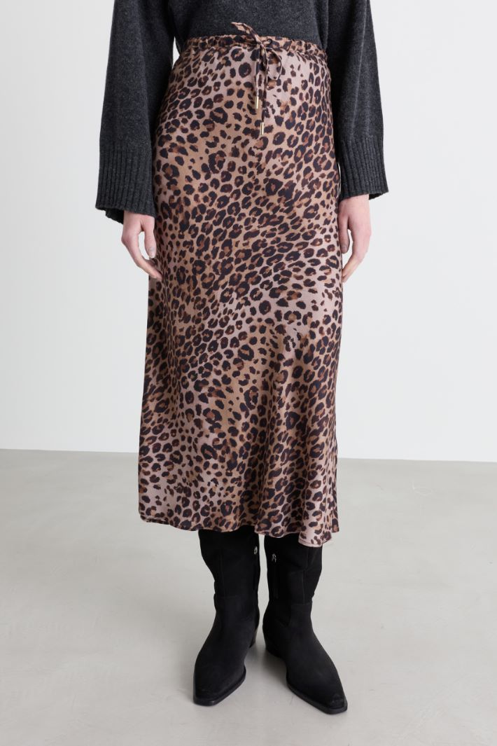 Long drawstring skirt - ANIMAL - Intrend - 2