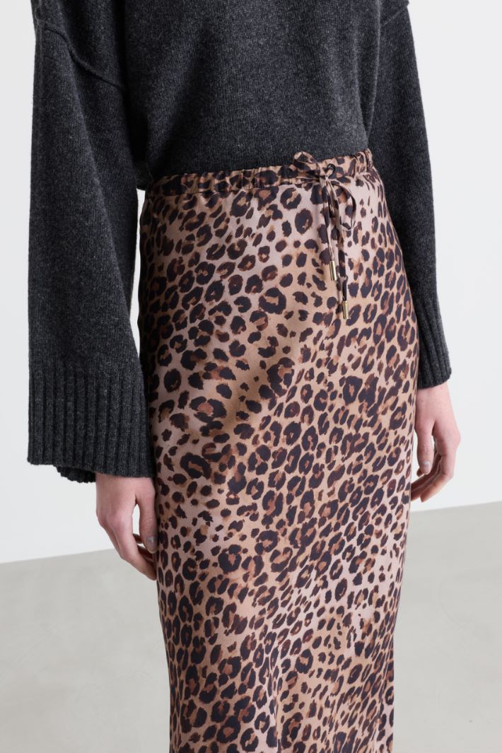 Long drawstring skirt - ANIMAL - Intrend - 3