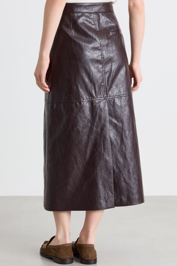 A-line Skirt - BORDEAUX - Intrend - 4