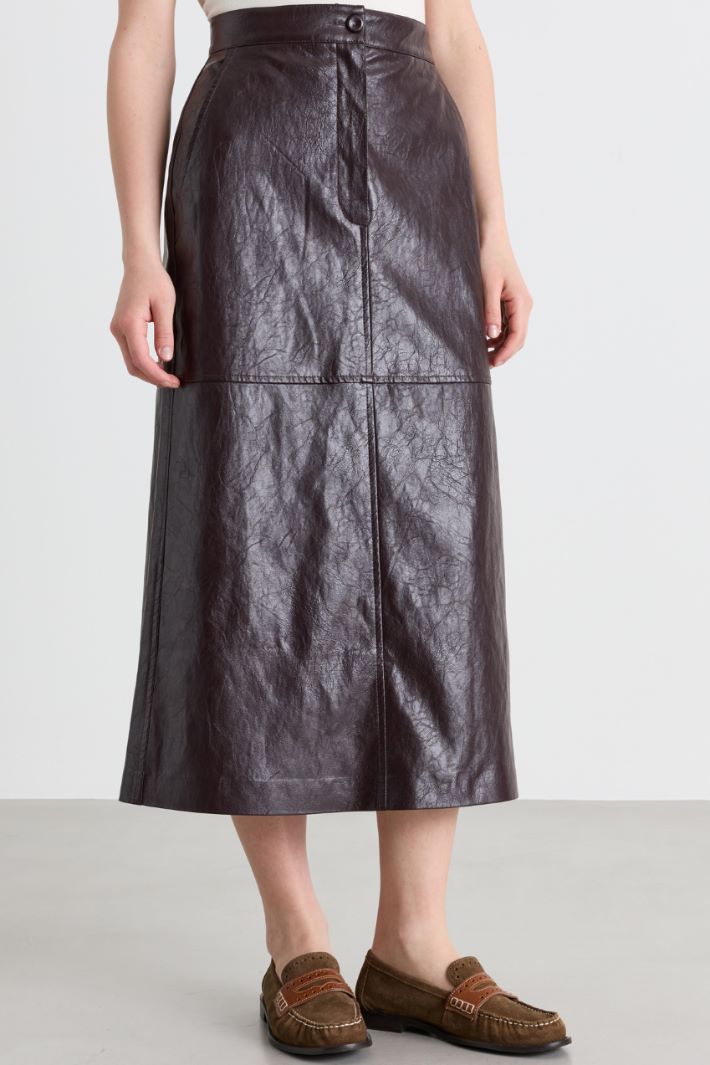 A-line Skirt - BORDEAUX - Intrend - 2
