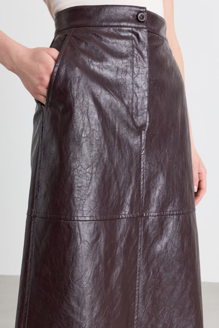 A-line Skirt - BORDEAUX - Intrend - 3