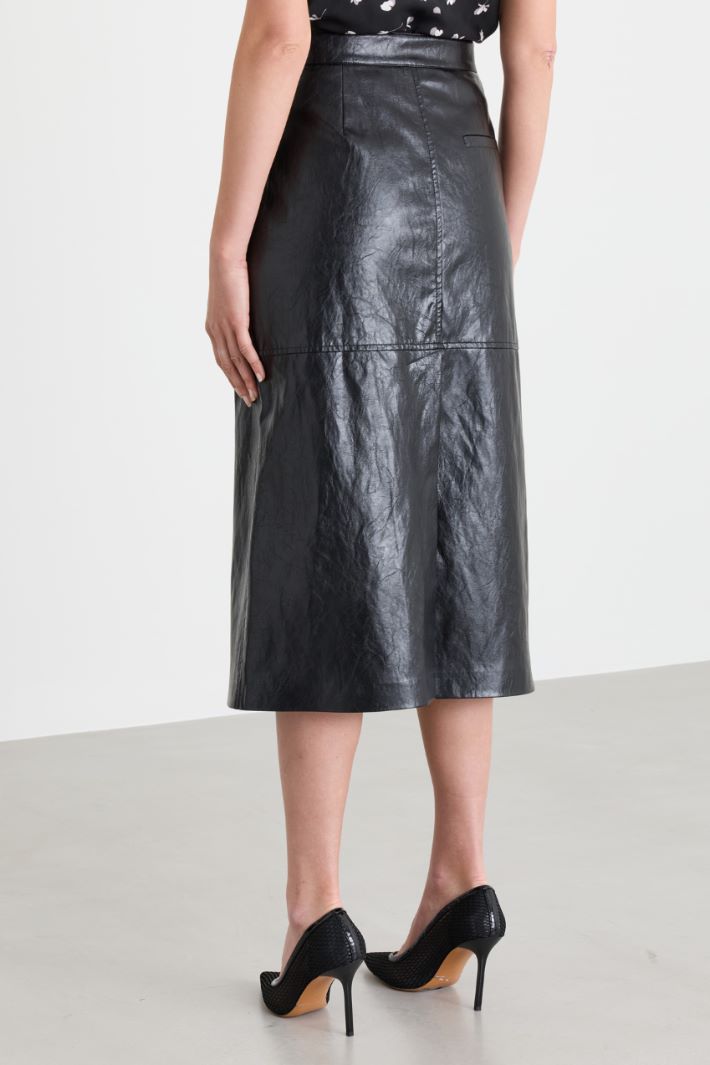 A-line Skirt - BLACK - Intrend - 4