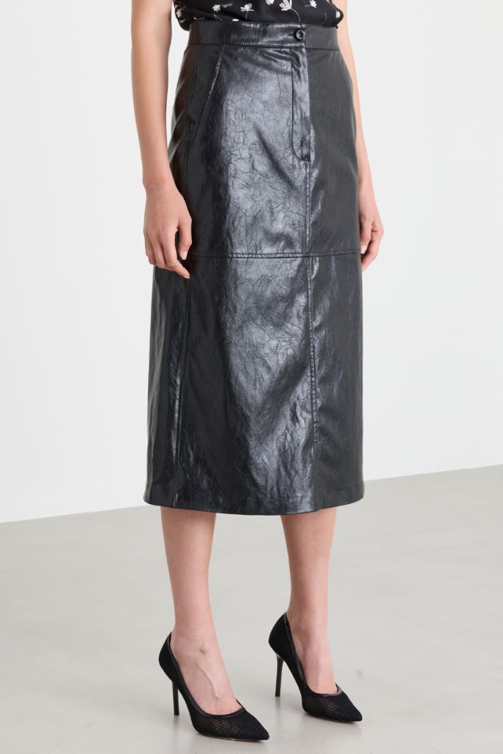 A-line Skirt - BLACK - Intrend - 2