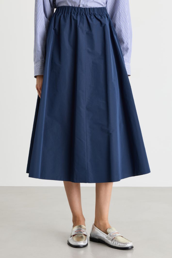 Taffeta skirt - BLUE - Intrend - 2