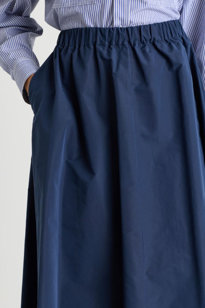 Taffeta skirt - BLUE - Intrend - 3