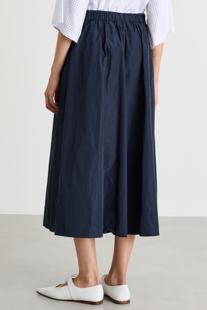 Taffeta skirt - BLUE - Intrend - 4