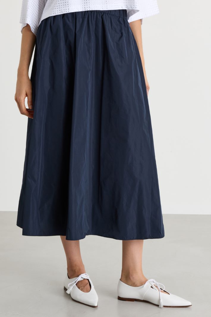 Taffeta skirt - BLUE - Intrend - 2