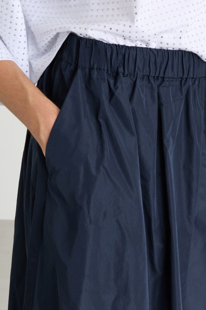 Taffeta skirt - BLUE - Intrend - 3