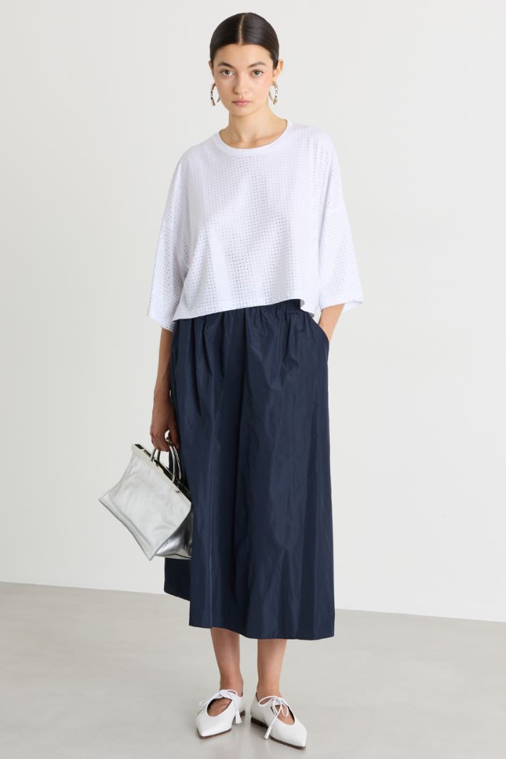 Taffeta skirt - BLUE - Intrend