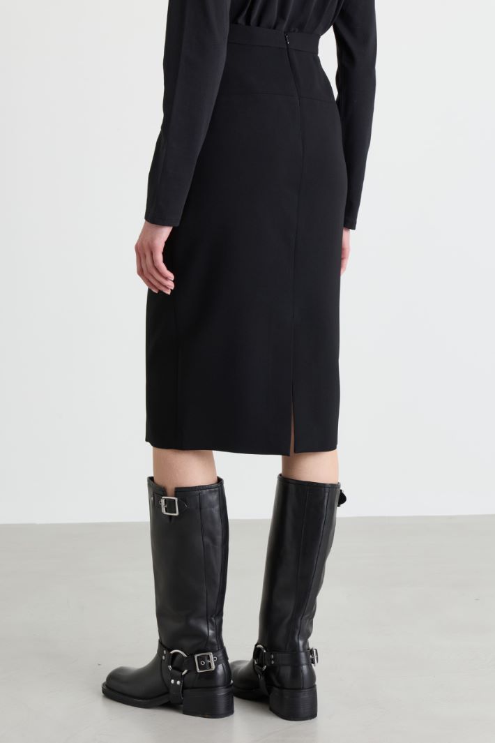 Cady pencil skirt - BLACK - Intrend - 4