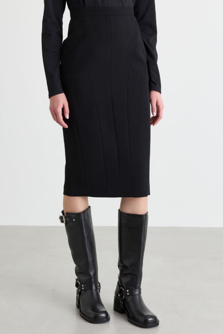 Cady pencil skirt - BLACK - Intrend - 2