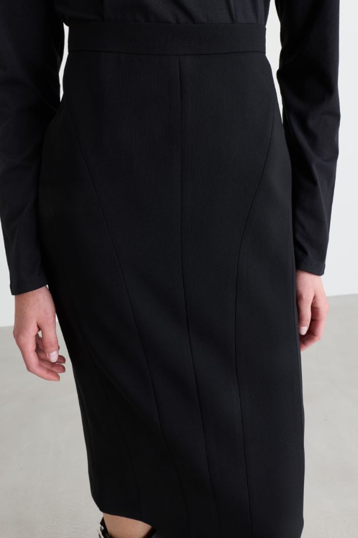Cady pencil skirt - BLACK - Intrend - 3