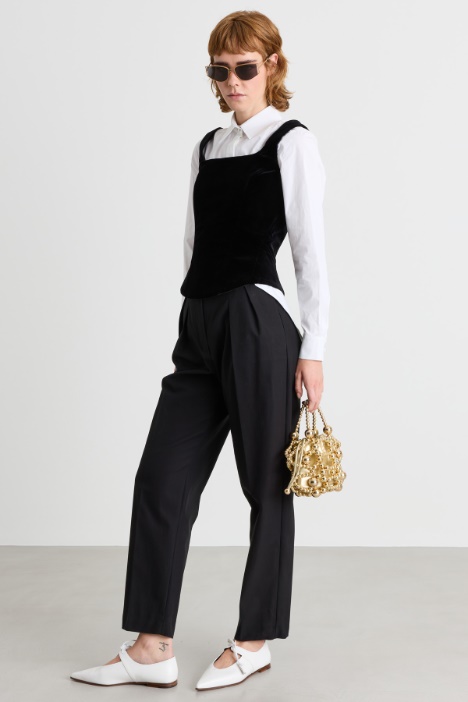 Camicia in popeline con peplo - Intrend