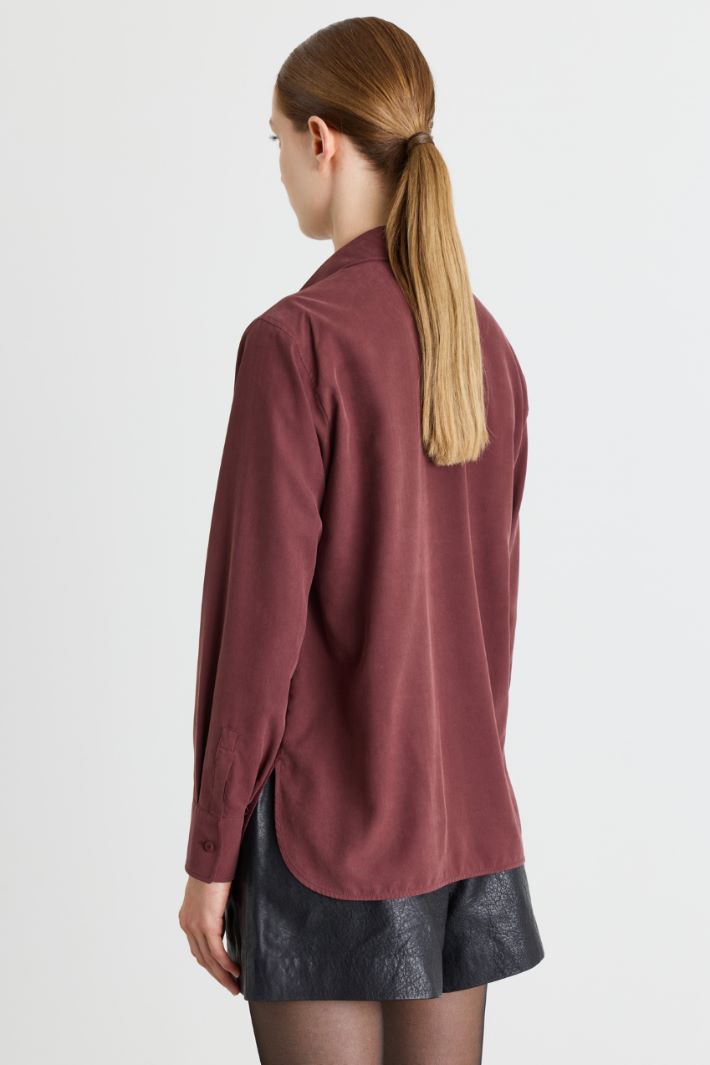 Camicia in tela - BORDEAUX - Intrend - 4