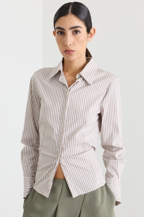 Camicia aderente in popeline - Intrend