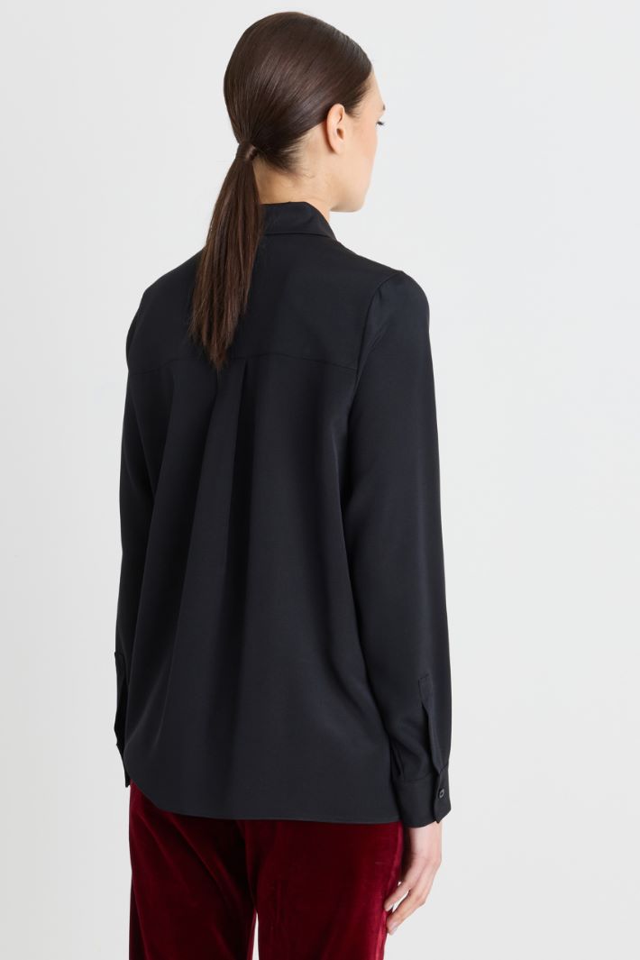 Camicia in cady - NERO - Intrend - 4
