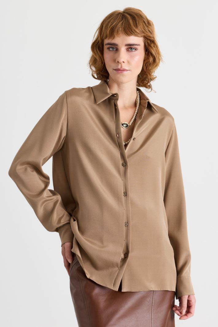 Camicia in cady - CAMMELLO - Intrend - 2