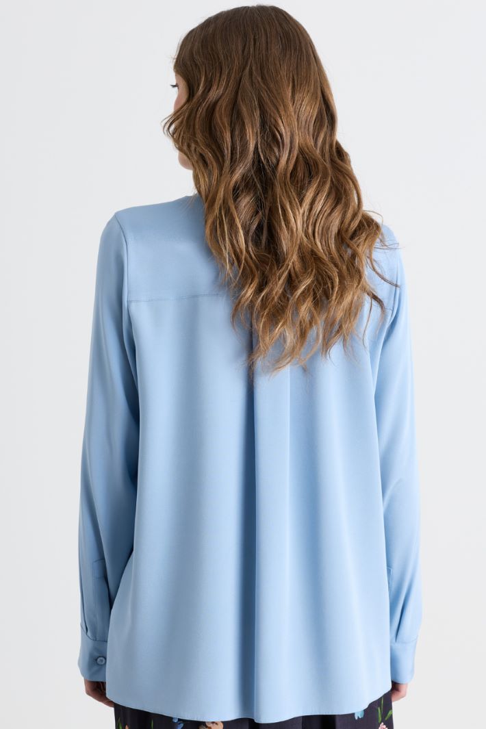Camicia in cady - AZZURRO - Intrend - 4