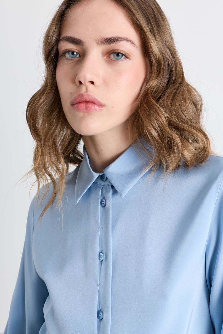 Camicia in cady - AZZURRO - Intrend - 3