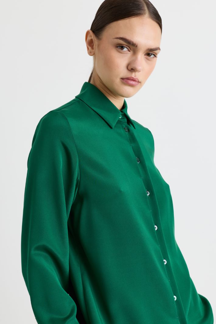 Camicia in cady - VERDE - Intrend - 3