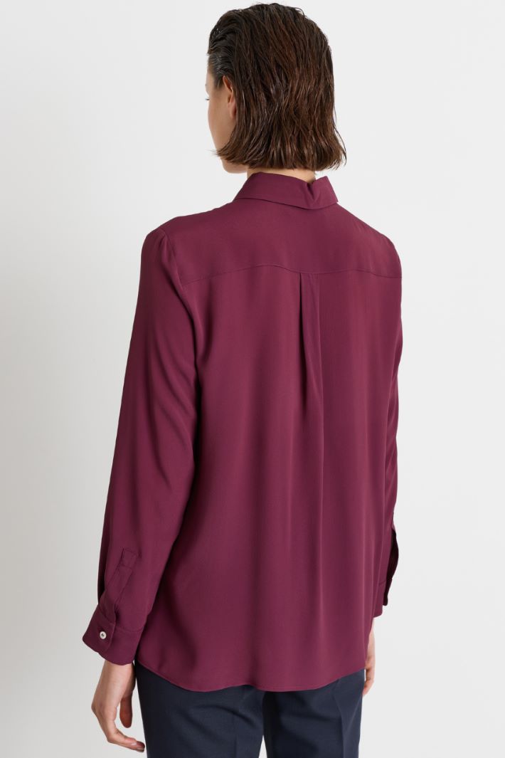 Camicia con tasche - BORDEAUX - Intrend - 4