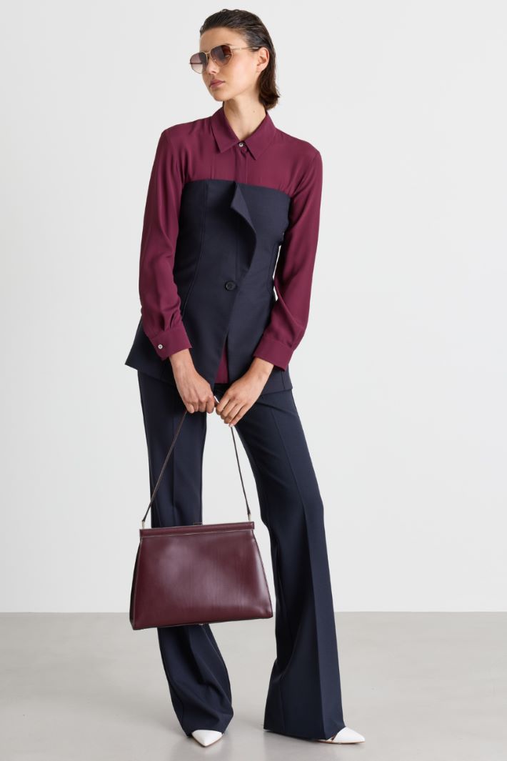 Camicia con tasche - BORDEAUX - Intrend