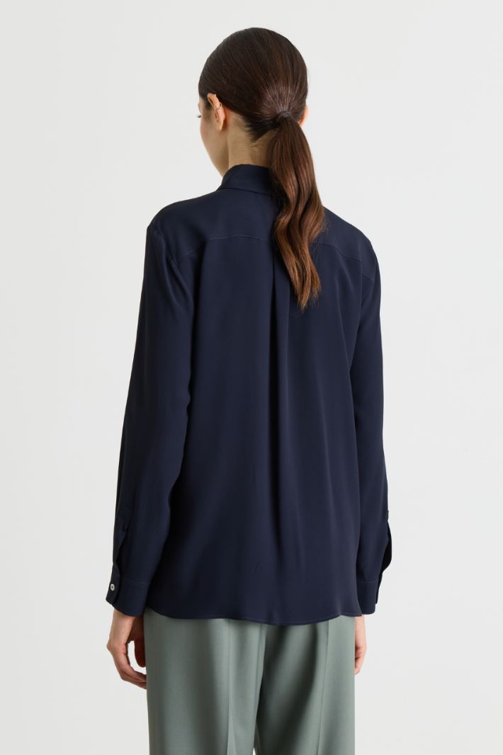 Chest Pocket Shirt - BLUE - Intrend - 4