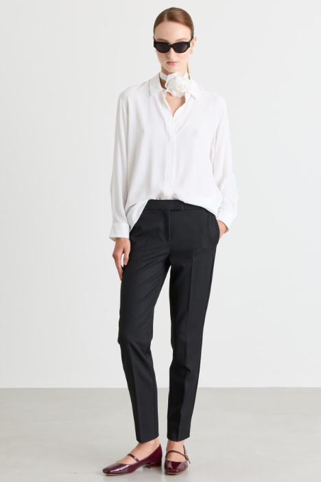 Blusa ampia in crepe - Intrend