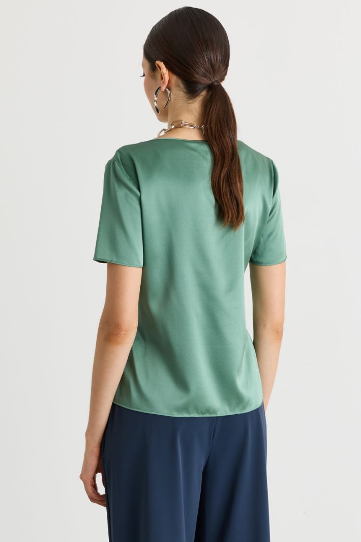 Satin top - GREEN - Intrend - 4