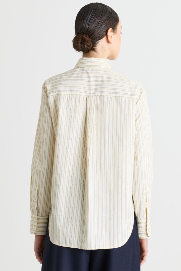 Camicia con micro-borchie - BIANCO GIALLO - Intrend - 4