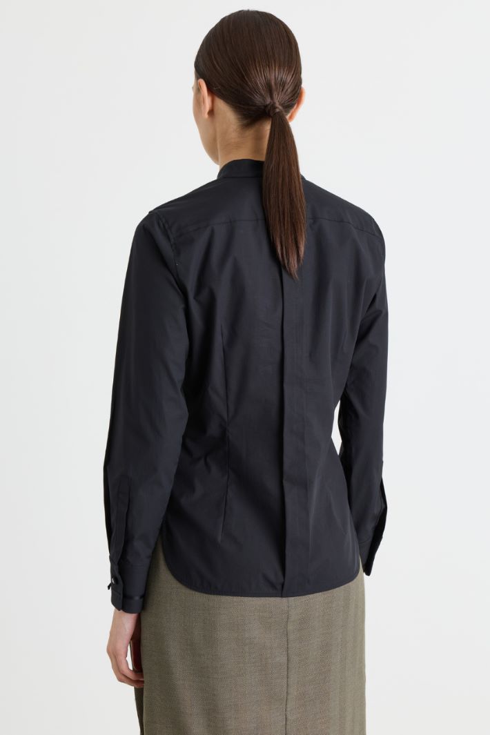 Camicia in popeline - NERO - Intrend - 4
