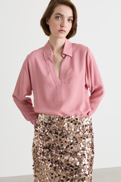 Blusa in raso opaco - Intrend