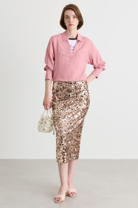 Blusa in raso opaco - Intrend