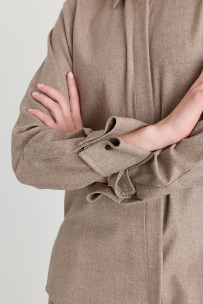 Camicia in foulé - BEIGE - Intrend - 3