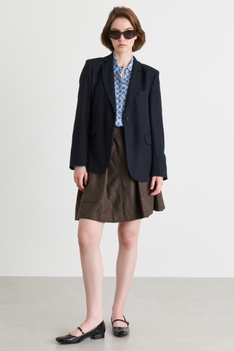 Bedruckte Satinbluse - Intrend