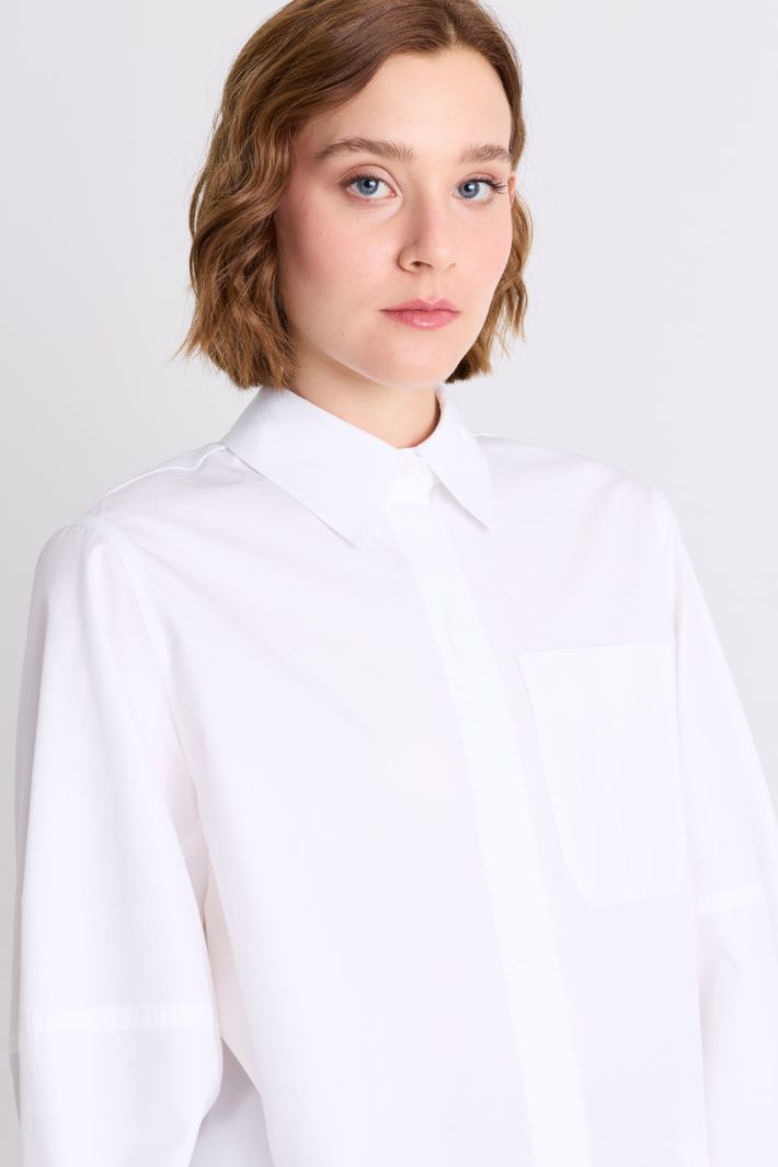 Oversized shirt - WHITE - Intrend - 3